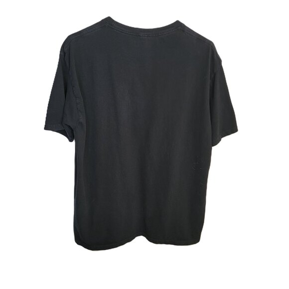 Levi's Graphic Tee Checkered Logo Short Sleeve Crew Neck Black and Gray XL - Picture 5 of 11